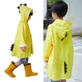 thumbnail image 1 of Rain Coats for Kids Boy Waterproof Girls Rain Jacket Reusable Rain Ponchos with Hood Boys Raincoat Size 6-7 Years, 1 of 5