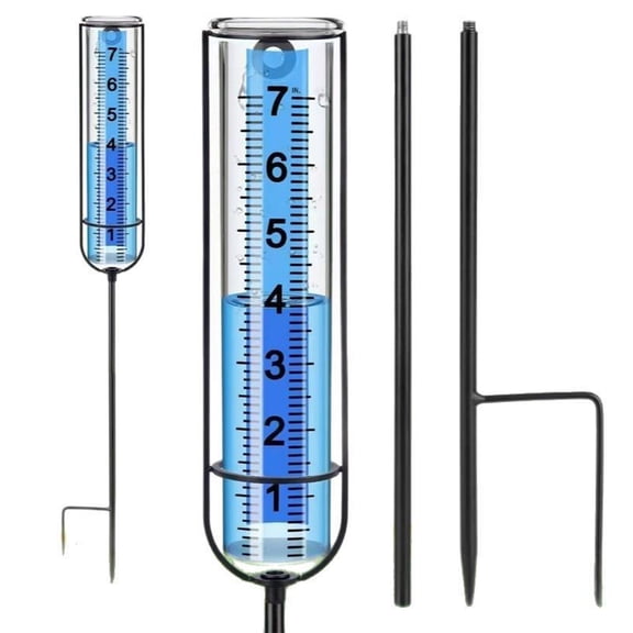 Rain Collector Durability Stand for Sustainable Garden Rainfalls Monitoring Simple Setups and Clear Scale
