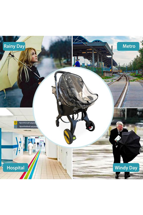 Rain Cover Compatible with Stroller,Universal Baby Stroller Accessory for Infant Car Seat Stroller
