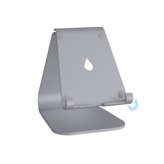 Rain Design mStand tabletplus - tablet stand - Space Grey - Angle-adjustable stand ensures precise viewing angle. Angle-adjustment 10 to 50 degree.