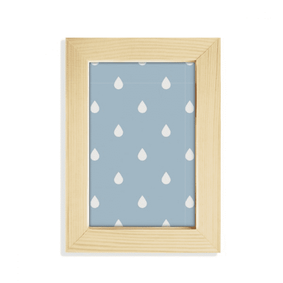Rain Drip Weather Cloud Pattern Desktop Display Photo Frame Picture Art Painting 5x7 inch