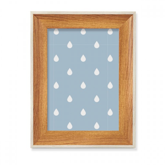 Rain Drip Weather Cloud Pattern Desktop Wooden Photo Frame Display Picture Art Painting Multiple Sets