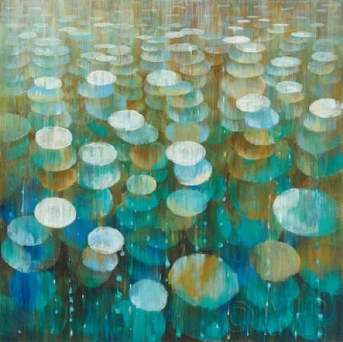 Rain Drops Canvas Art - Danhui Nai (24 x 24)