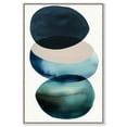 thumbnail image 1 of Rain Drops Zoom Canvas Midcentury Abstract Wall Art by Art Remedy, Silver Frame, 16" x 24", 1 of 7