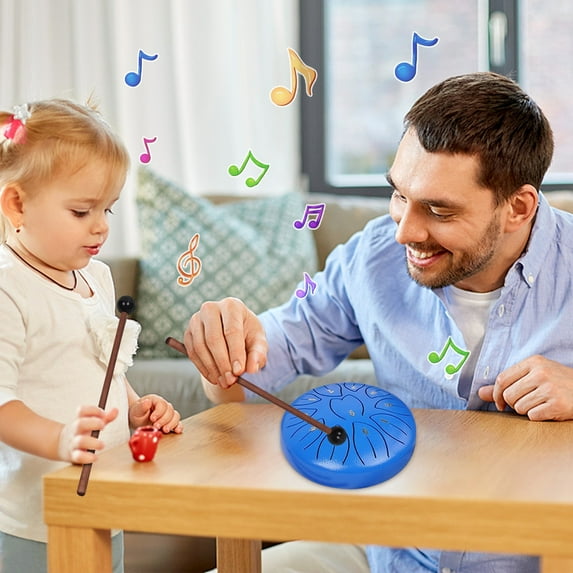 Rain Drum For Garden 6Inch 11 Note Rain Drum Outdoor Steel Tongue Drum Children's Tongue Drum Handpan Sonodrum Glockenspiel Instrument Hand Drum, Usupdd 2025 Rain Drum For Garden 6Inch