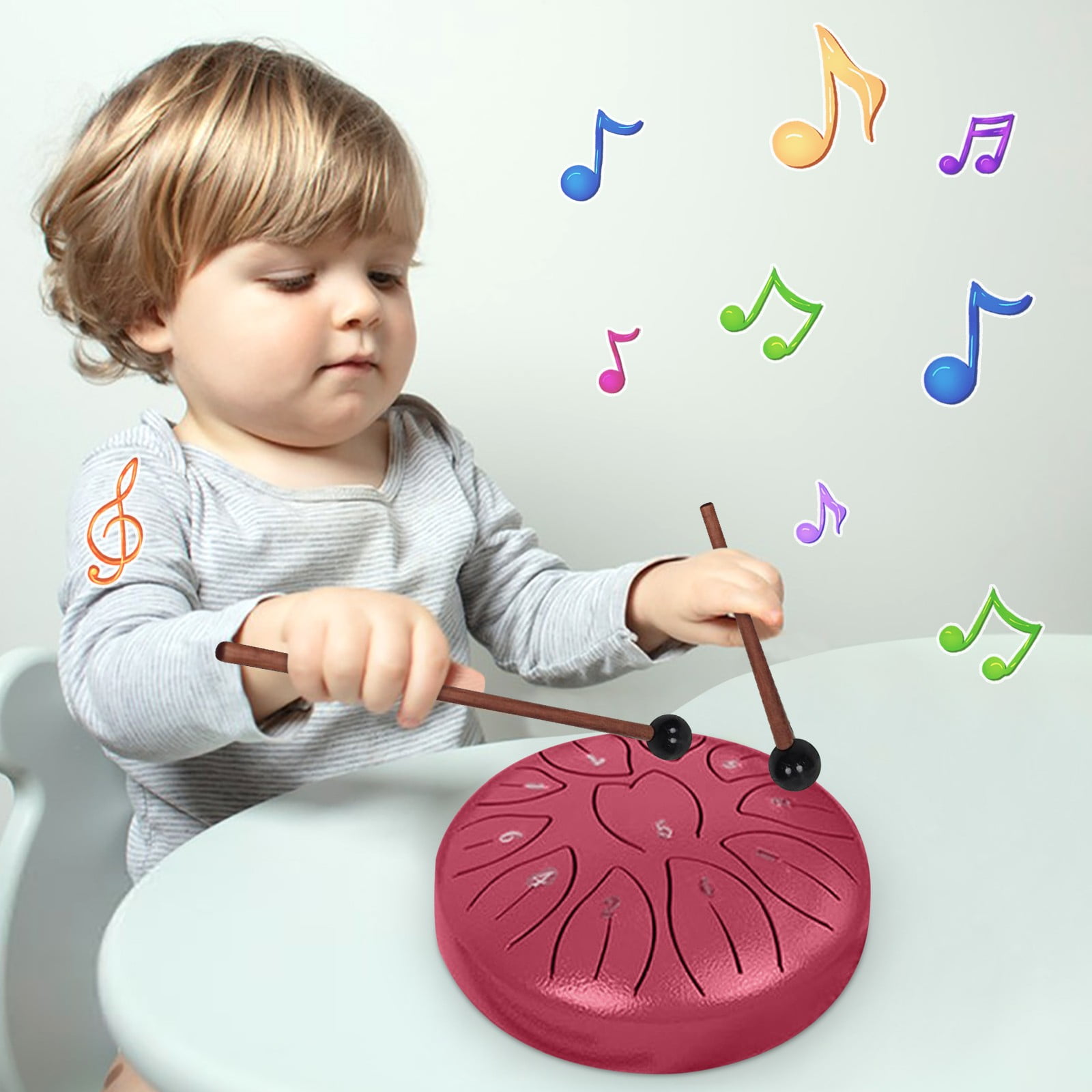 Rain Drum For Garden 6Inch 11 Note Rain Drum Outdoor Steel Tongue Drum Children's Tongue Drum Handpan Sonodrum Glockenspiel Instrument Hand Drum, Usupdd 2025 Rain Drum For Garden 6Inch