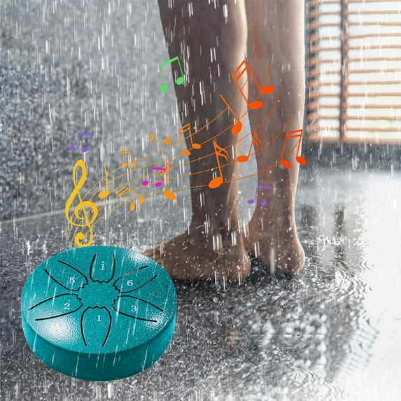 Rain Drum Outdoor Steel Tongue Drum Percussion Instrument Garden Meditation Music Therapy Chime Waterproof Handpan for Relaxation Yoga Zen Decor