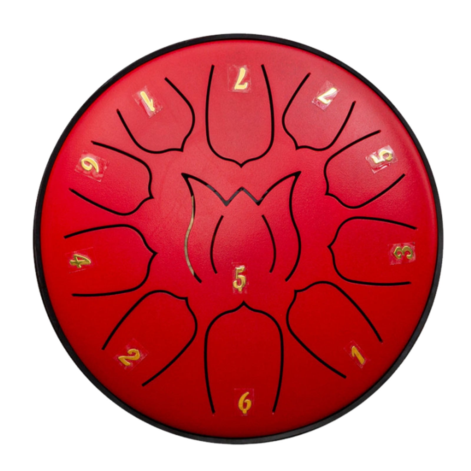 Rain Drum for Outside Garden, 6 Inches 11 Notes Steel Tongue Chakra Drums, Waterproof Meditation Rain Chime, Musical Instruments for Kids Adult Gift with Bag, Music Book, Drum Mallets