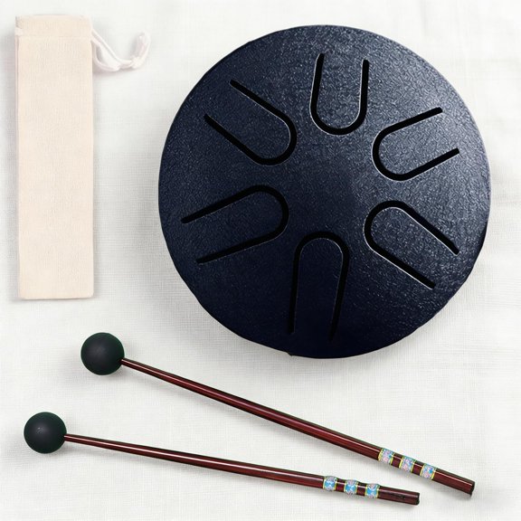 Rain Drum for Outside Garden with The Drumstick, 21 Colors 3~6 Inch 6~8 Tone Mini Garden Rain Drum for Outside, High-Carbon Steel Tongue Drums Apply to Yard, Patio, Music&Relaxation