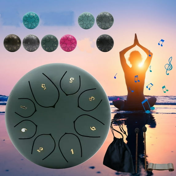 Rain Drum for Outside Garden, NEW Steel Tongue Drum Rain Chime ...
