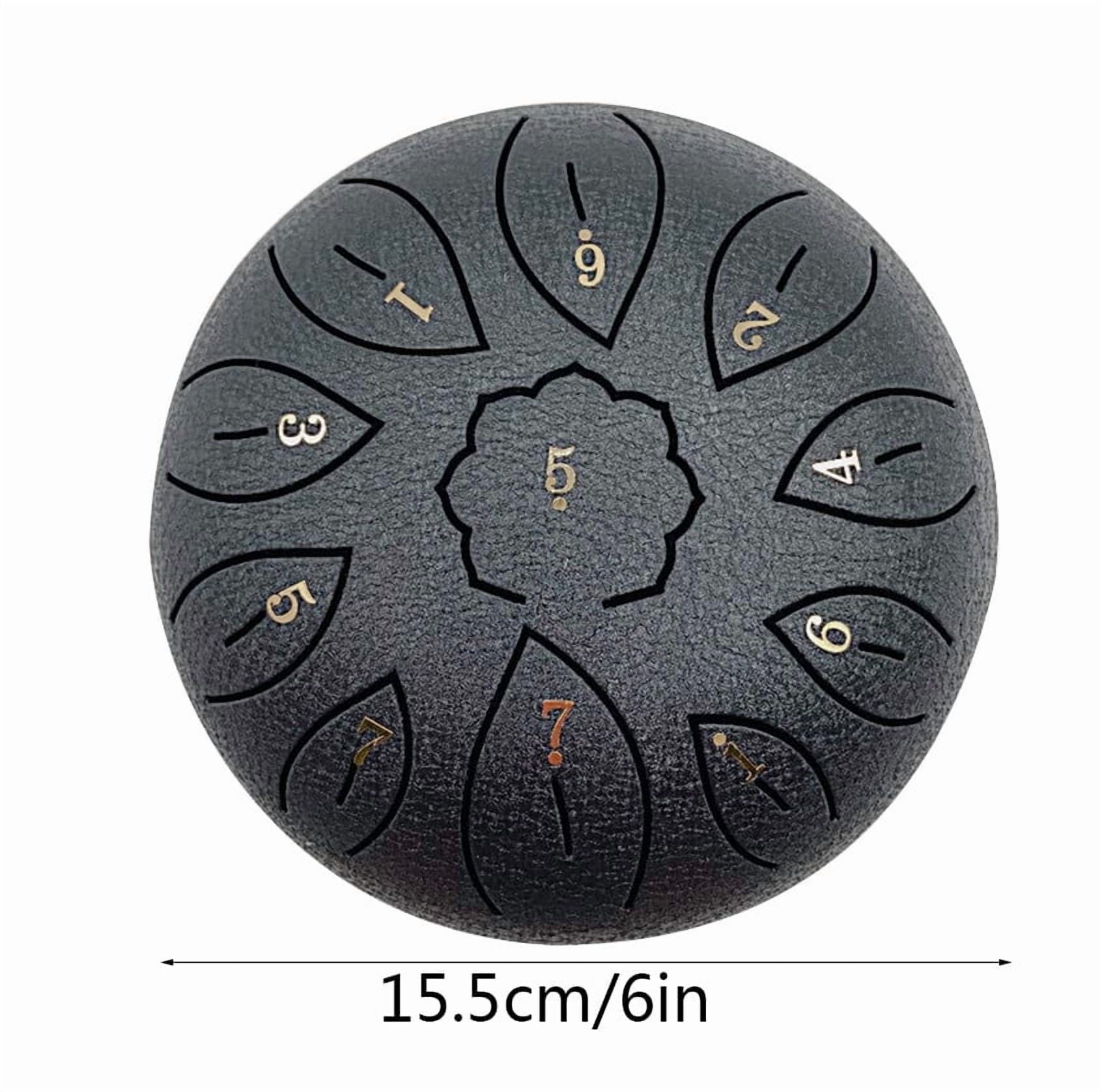 Rain Drum for Outside Garden, Steel Tongue Drum, Rain Chime Chakra Drum, Hand Pan Musical Instrument Christmas Gift with Bag for Adult Kids, Mallets for Meditation Yog