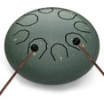 thumbnail image 1 of Rain Drum for Outside Garden, 8 Notes 6 Inches Steel Tongue Drum, Chakra Chime for Garden (Green), 1 of 7