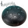 thumbnail image 1 of Rain Drum for Outside Garden Drum Rain Chime Waterproof Rain Drum for Garden Instrument 6 Inches 8 Notes Black, 1 of 6