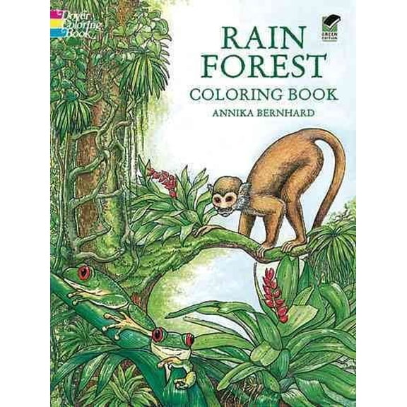 Pre-Owned Rain Forest Coloring Book, (Paperback)