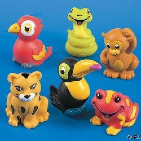 Rain Forest Friends Finger Puppets, 24 Pieces