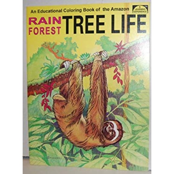 Pre-Owned Rain Forest Tree Life : An Educational Coloring Book (Paperback) 9780865452107