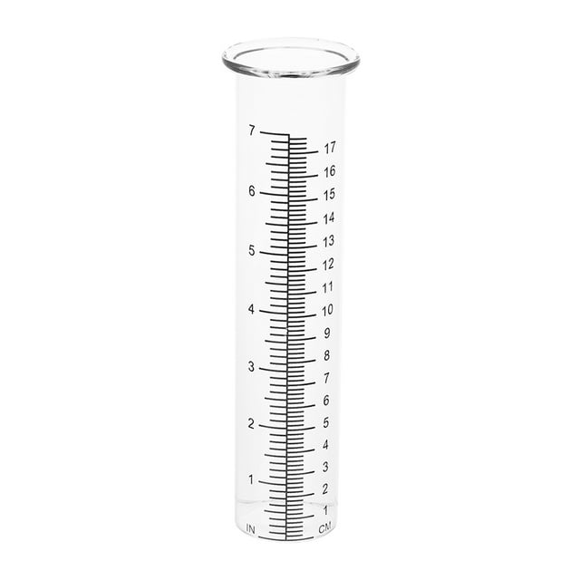 Rain Gauge Tube Replacement 7 Inch Glass Rain Gauge Tube for Outdoor