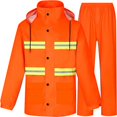 thumbnail image 1 of Rain Gear for Men Waterproof High Visibility Reflective Heavy Duty Outdoor All-Sport Work, 1 of 6