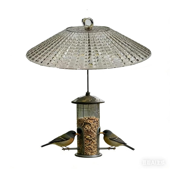 Rain Guard, Large Clear Waterproof Bird Feeder Shield, Squirrel Proof Dome Cover, Universal Protective Cap For Outdoor Hanging Bird Feeder Use