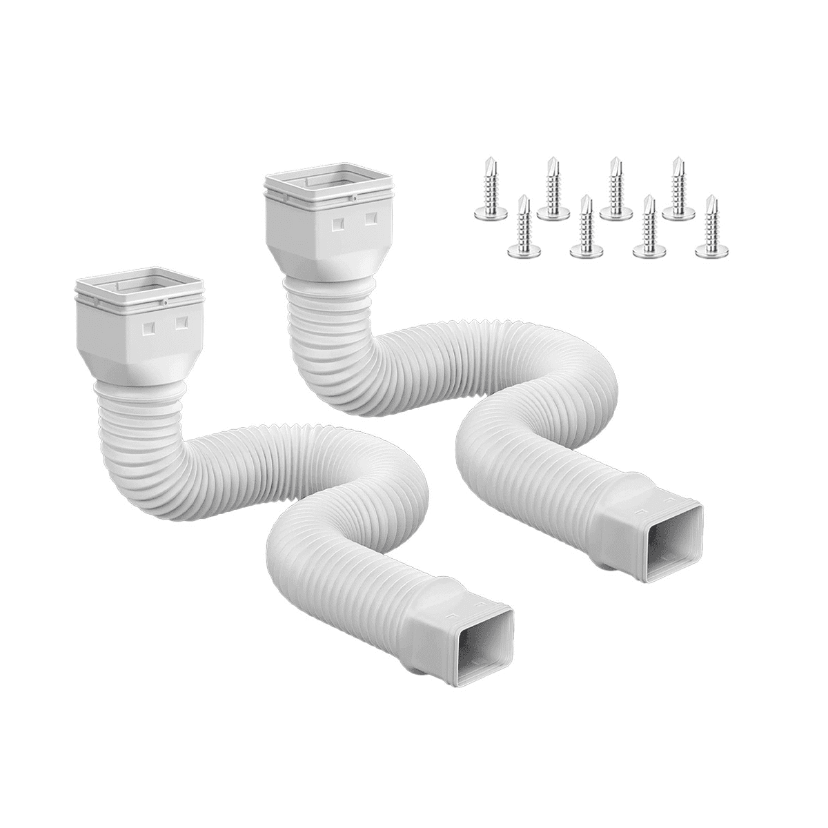 Rain Gutter Downspout Extension Flexible Telescopic Extension Pipe