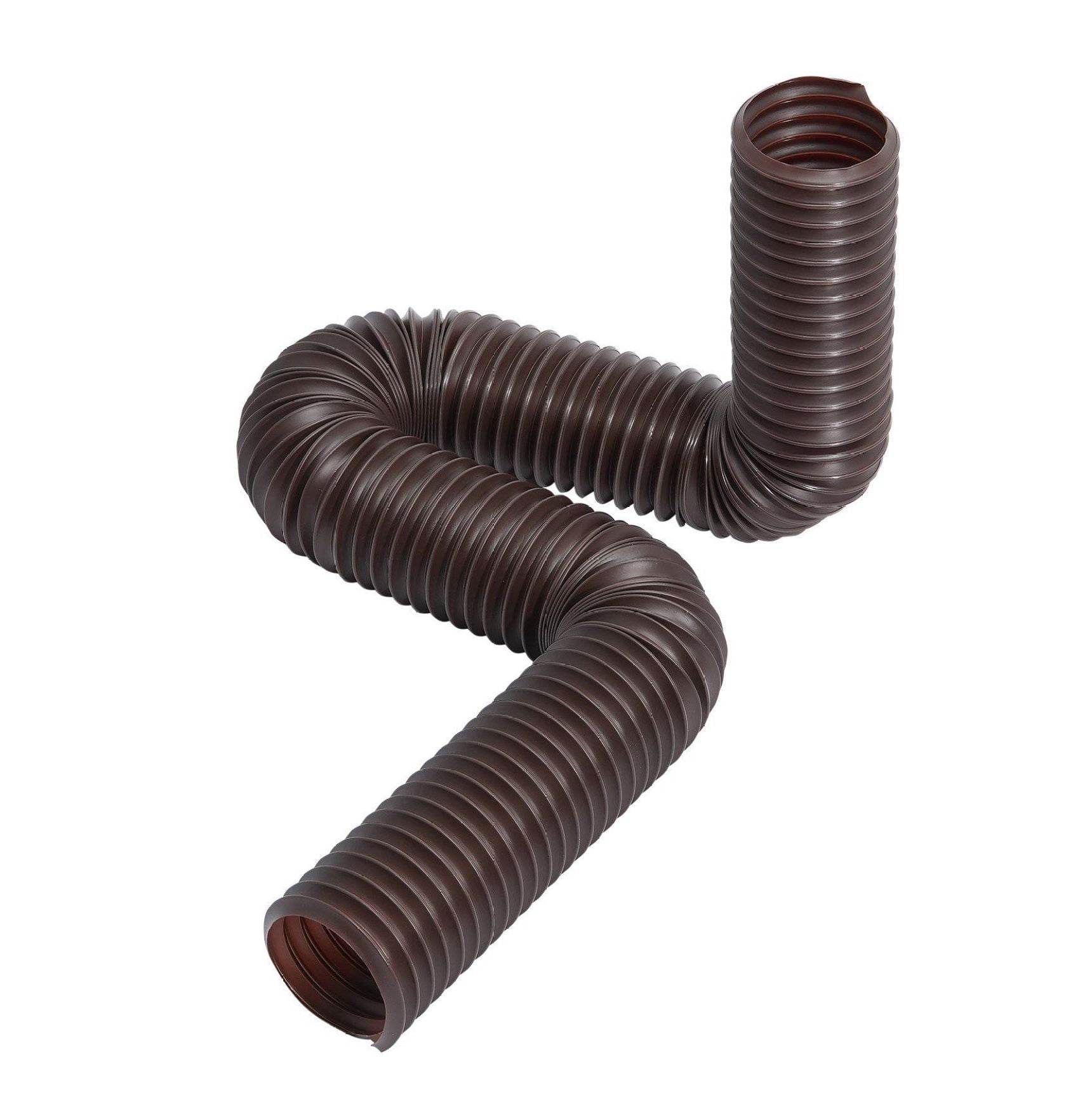 Gutter Pro Extensions Rain Gutter Downspout Extensions 2-Pack, Brown, Flexible Extender ...