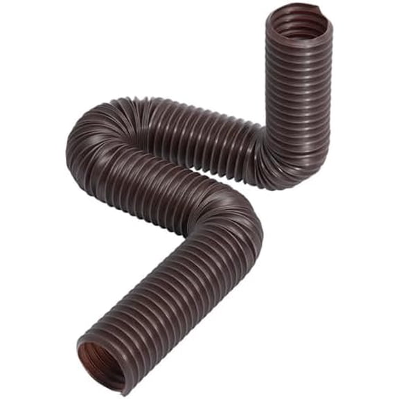 Rain Gutter Downspout Extensions 2-Pack Flexible Downspout Extender Brown$$Tools & Hardware Other