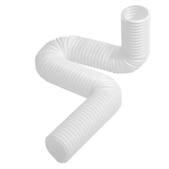 Rain Gutter Downspout Extensions 2-Pack Flexible Downspout Extender White