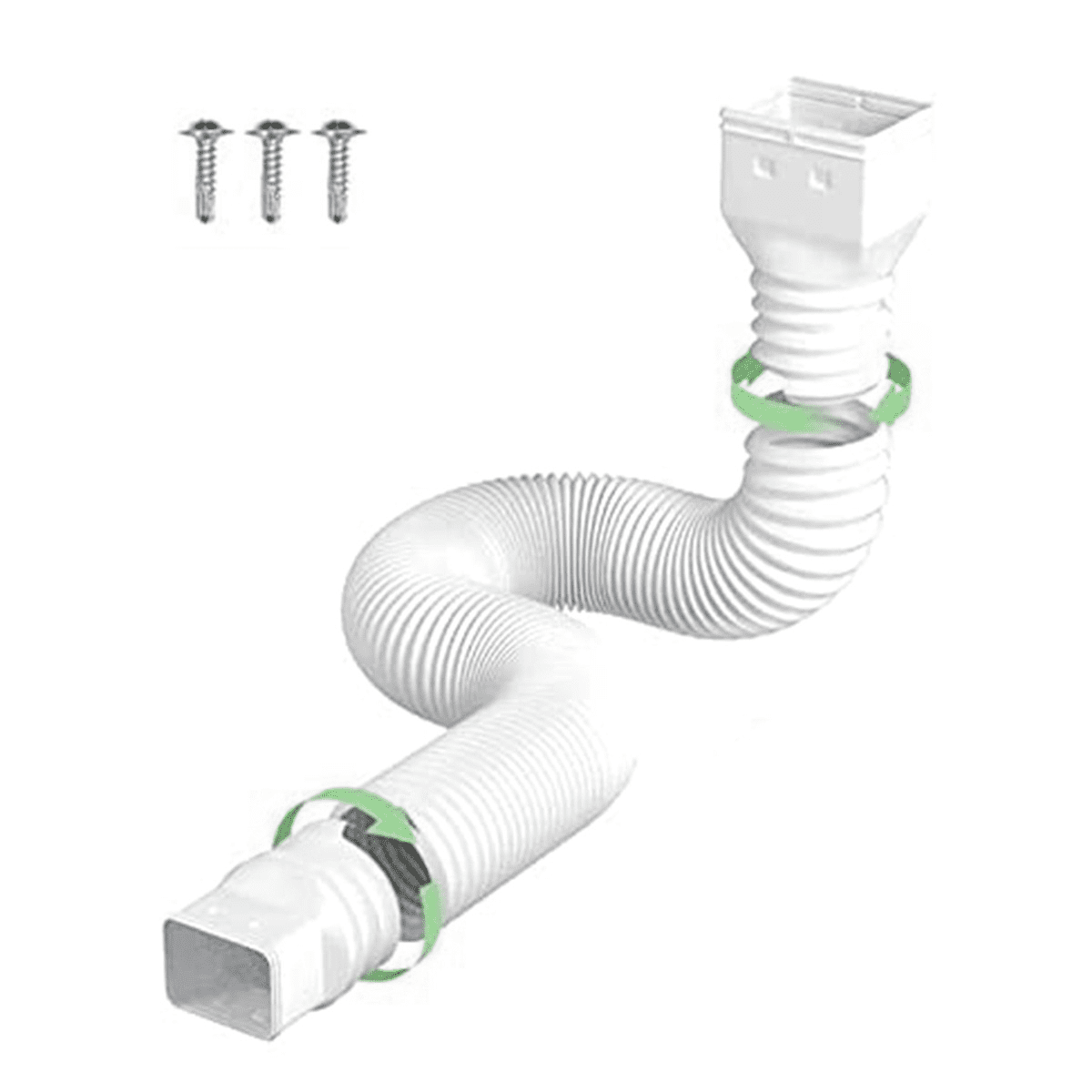 Rain Gutter Downspout Extensions, Flexible Drain Downspout Extender