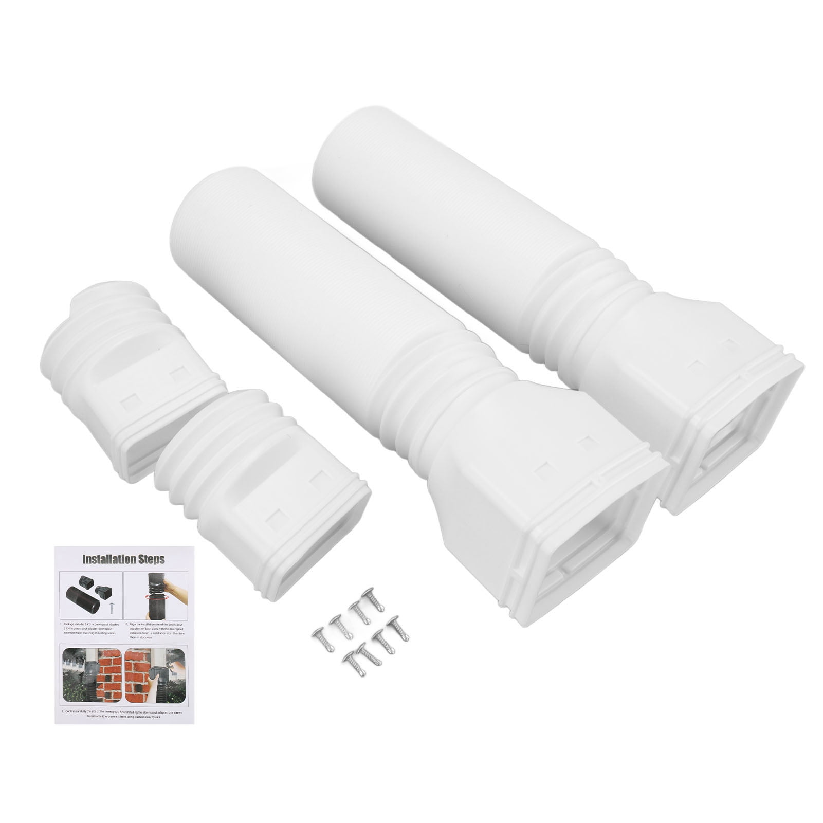 Rain Gutter Downspout Extensions Flexible Universal Drain Downspout Extender Drainage Connector