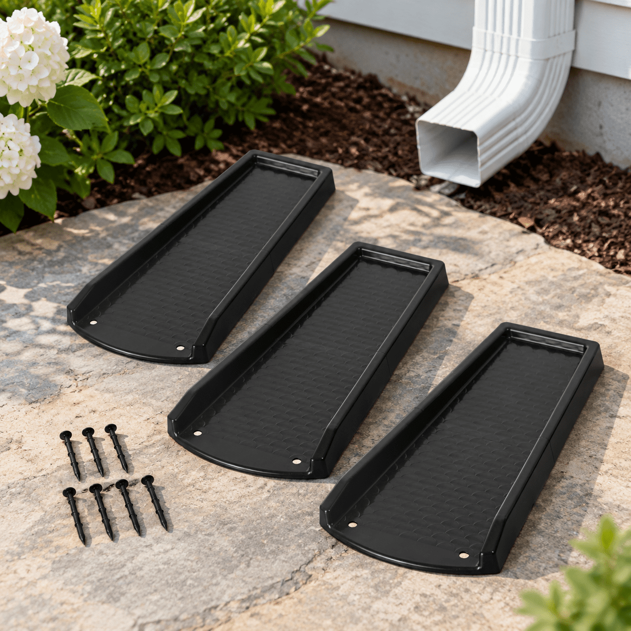 Rain Gutter Downspout Splash Block Extensions For Water Drain24