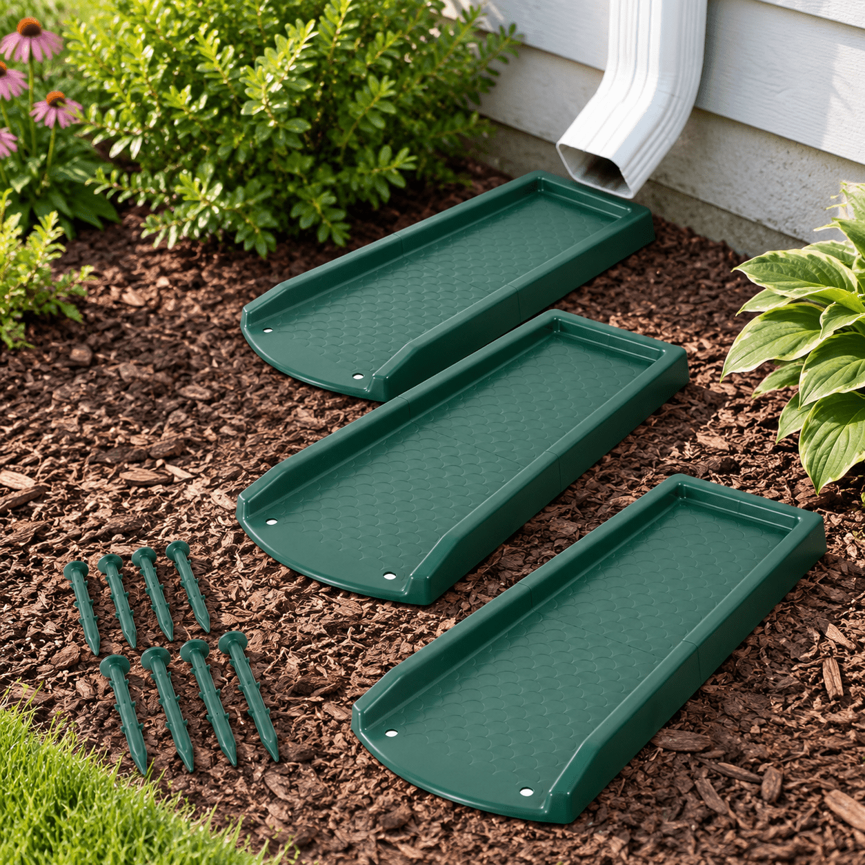Rain Gutter Downspout Splash Block Extensions For Water Drain24