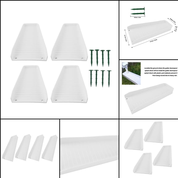 Rain Gutter Downspout <span Style="background:red"></span> Block Protect Your Foundation From Water Damage!