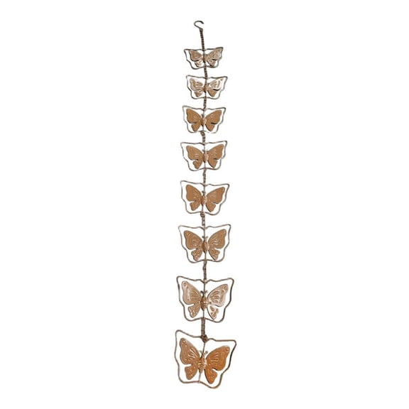 Rain Gutter Drain Rainwater Chains, Rainwater Diverter ,Functional Garden Rainwater Catcher Rain Chains for Garden Yard Gazebos Butterfly