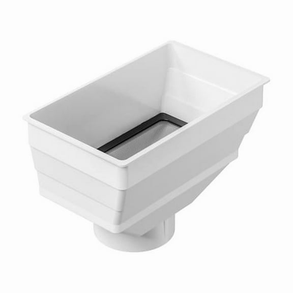 Rain Harvesting RHLC101 Leaf Catcha Rectangular 3 & 4 in. Rain Head