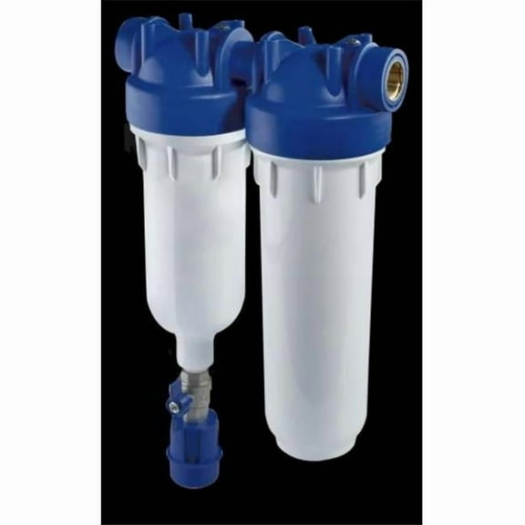 Rain Harvesting WFRW123 Self-Cleaning 2 Stage Filter System - Slim - 10 in.