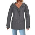 Rain Jacket Dgankt Women’s Solid Rain Jacket Outdoor Jackets Hooded