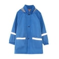 thumbnail image 1 of Rain Jacket Kids 7-8 Children's Boys Girls Button Rain Jacket Hooded Windproof Raincoat Kids Long Sleeve Hoodie Trench Kids Chest Waders A-Blue, 10 Years, 1 of 9