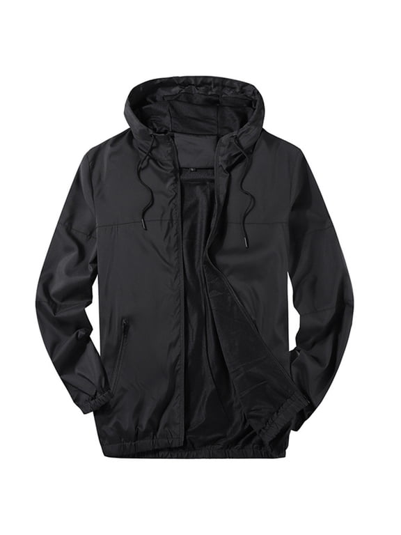 Rain Jacket Man Camouflage Big and Tall Mesh Ventilate Long Sleeve Hooded Sport Coat Waterproof Lightweight Outdoor Ventures for Daily Casual Jacket