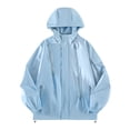 thumbnail image 1 of Rain Jacket Men Waterproof Sevevn Men's Gradient Long Sleeved Hooded Zipper Cardigan Workwear Windproof Breathable Jacket, 1 of 3
