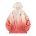 thumbnail image 1 of Rain Jacket Men Waterproof Sevevn Men's Gradient Long Sleeved Hooded Zipper Cardigan Workwear Windproof Breathable Jacket, 1 of 8