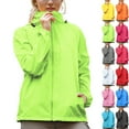 thumbnail image 1 of Rain Jacket Women Lightweight Womens Rain Jacket With Hood Windbreaker Jackets Sun Hoodie UV Protection Waterproof Windproof Raincoats With Storage Bag Plus Size XS-XXXL, 1 of 10