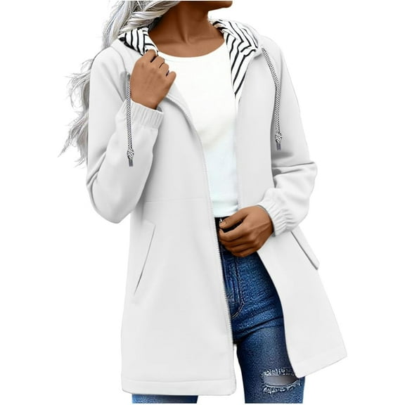 Rain Jacket Women Long Hooded Trench Coats Lined Hooded Lightweight Raincoat Outdoor Waterproof Windbreaker Travel Jacket Raincoat Outdoor