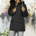 thumbnail image 1 of Rain Jacket Women Waterproof Wind Breaker Jacket with Hood Travel Hiking Raincoats Multi Pockets Outdoor Active Wear Zip Up Jackets Drawstring Long Sleeve Rain Coats, 1 of 8