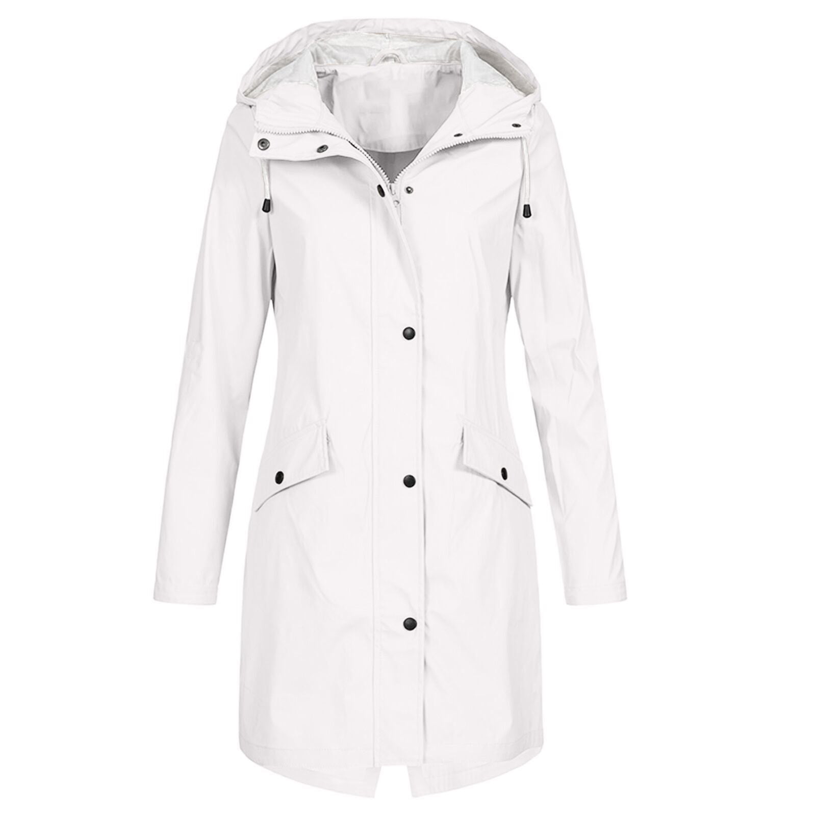 Women's Red Jacket Windproof Waterproof  2025 Casual Hooded Coat