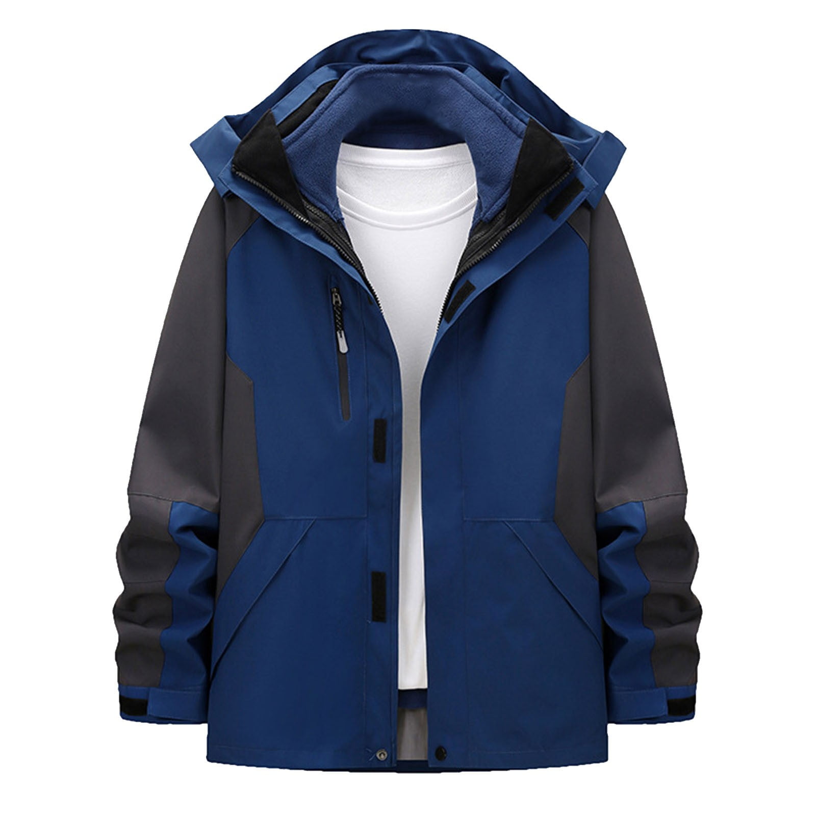 Rain Jacket for Men Casual Waterproof Raincoat Lightweight Rain Jackets ...