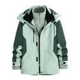 thumbnail image 1 of Rain Jacket for Men Casual Waterproof Raincoat Lightweight Rain Jackets Outdoor Travel Hiking Rain Coat Windbreaker with Hood, 1 of 3