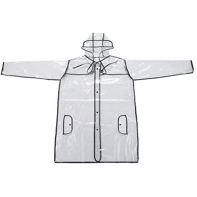 pegg Rain Jacket for Women Adult Raincoat Clear Poncho Transparent Long Women s Size One size Brown