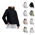 thumbnail image 1 of Rain Jacket for Women Men Fall Outdoor Windproof Waterproof Lightweight Breathable Zip Up Hooded Windbreaker Jackets, 1 of 7