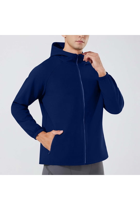 Rain Jackets for Men Women Fleece Lined Raincoats with Zipper Pockets and Hooded Couples Casual Solid Long Sleeve Thermal Warm Hiking Outerwear Jacket