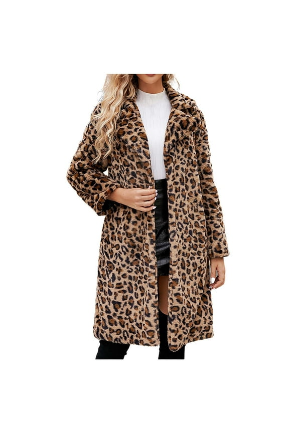 Rain Jackets for Women Waterproof Fashion Women's Casual Plush Winter Warm Leopard Long Sleeve Patchwork Ladies Tops Outwear Chaquetas de Mujer Casual Elegantes